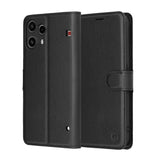 Husa pentru Nothing Phone (3a) Lite, Techsuit Leather Folio, maro