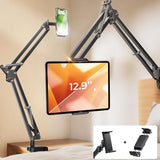 Suport de birou Lisen birou (YL0223060007), Table Edge Mounting, 360° Rotate, Pliabil, Reglabil, pentru Phone, Tablet 12.9, negru