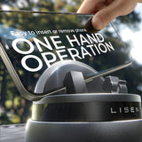 Suport auto Lisen (YL0224060015), pentru Bord, 360° Rotatable, Secure Fit, Non-Slip, Auto-Slide Lock, Universal, negru