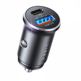 Incarcator auto Lisen (YL0223090002), Incarcare rapida, USB, Type-C, Cigarette Lighter Adapter, PD36W, QC18W, negru