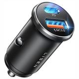 Incarcator auto Lisen (YL0223090002), Incarcare rapida, USB, Type-C, Cigarette Lighter Adapter, PD36W, QC18W, negru