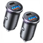 Incarcator auto Lisen (2 pack) (YL0223080038), Incarcare rapida, USB, Type-C, Cigarette Lighter Adapter, PD36W, QC18W, negru