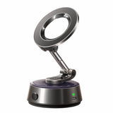 Suport auto Lisen A690 (YL0225060004), pentru Bord, Birou, Electric Vacuum Magnetic Suport, 360A° Rotatie, 130mAh, gri