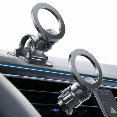 Suport auto Lisen (YL0223110033), MagSafe, pentru Grila ventilatie, Bord, Universal, Multi-Angle Adjustment, Secure Fit, negru