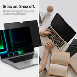 Spigen Safe View magnetic (AFL06158), MacBook Pro 14 (2021 / 2022 / 2023 / 2025), Privacy