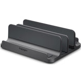 Spigen Vertical Laptop Stand LD208S4 (AMP10640), pentru 4 Devices, reglabil Width, Universal, Silicone Pads, Space Gri