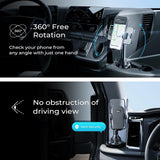 Suport auto Lisen (YL0220100001), pentru Cup Holder, Universal, Multi-Angle Adjustment, Secure Fit, Anti-Shake, negru