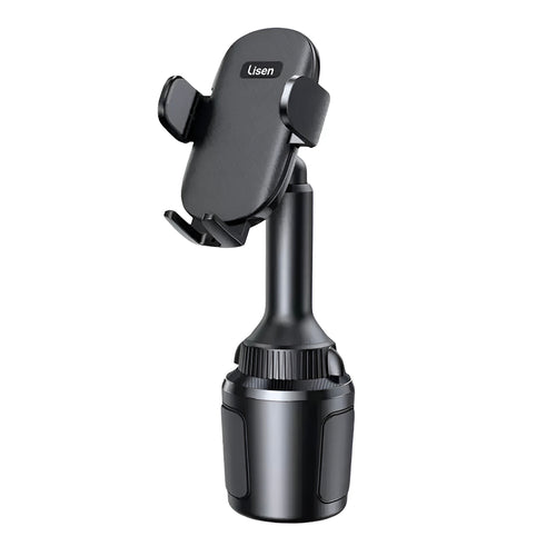 Suport auto Lisen (YL0220100001), pentru Cup Holder, Universal, Multi-Angle Adjustment, Secure Fit, Anti-Shake, negru