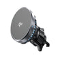 Suport auto Lisen cu Wireless Charging Qi2, W701 (YL0224060042), pentru Grila ventilatie, USB, USB-C Incarcator auto, Cable, 15W, negru