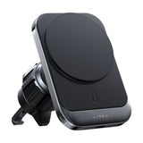 Suport auto Lisen cu Wireless Charging (YL0223070009), MagSafe, Grila ventilatie, Square Shape, One-Click Release, 15W, negru