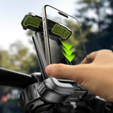 Suport bicicleta Lisen Bike Suport telefon (YL0423080007), Prindere magnetica, Anti-Shake, Shockproof, Rubber Pads, 360° Rotation, 4-7, negru