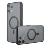 Husa pentru Nothing Phone (3a) Lite, Techsuit PureFrost MagSafe, negru frost