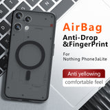 Husa pentru Nothing Phone (3a) Lite, Techsuit PureFrost MagSafe, negru frost