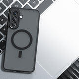 Husa pentru Samsung Galaxy A37 5G, Techsuit PureFrost MagSafe, negru frost