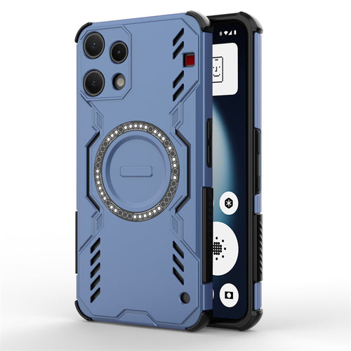 Husa pentru Nothing Phone (3a) Lite, Techsuit ArmorMag Case, albastru
