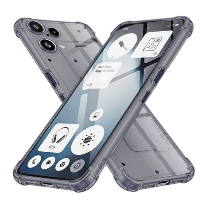 Husa pentru Nothing Phone (3a) Lite, Techsuit Shockproof Clear Silicone, fumuriu