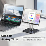 Suport de birou Lisen birou Q18 (YL0423120002), pentru Tablets, Pliabil, Reglabil, 360° Rotation, Stable, 4.7, negru