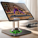 Suport de birou Lisen birou Q18 (YL0423120002), pentru Tablets, Pliabil, Reglabil, 360° Rotation, Stable, 4.7, negru