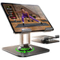 Suport de birou Lisen birou Q18 (YL0423120002), pentru Tablets, Pliabil, Reglabil, 360° Rotation, Stable, 4.7, negru