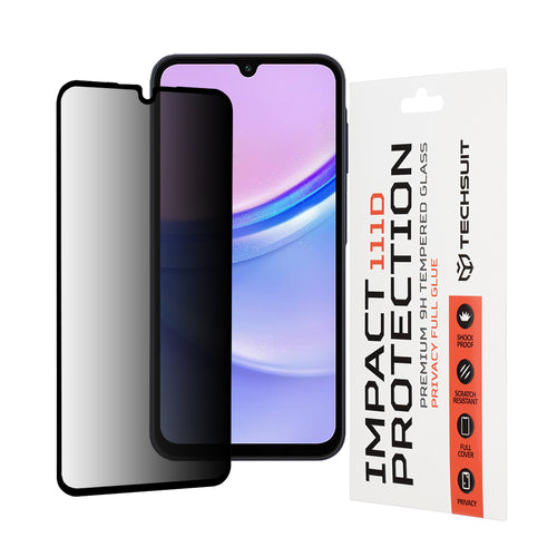 Folie de protectie pentru Samsung Galaxy A15 4G, Techsuit 111D Privacy Full Glue