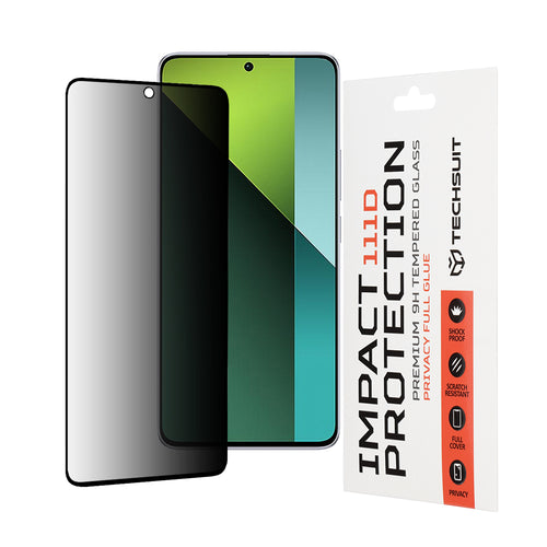 Folie de protectie pentru Xiaomi Redmi Note 13 Pro 5G, Techsuit 111D Privacy Full Glue