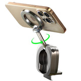 Suport auto Lisen (YL0224110001), Magnetic pentru Bord, Birou, 360A° Rotatie, Pliabil, Masa Clip, Sigur Fit, negru