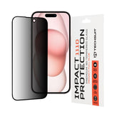 Folie de protectie pentru iPhone 15, Techsuit 111D Privacy Full Glue