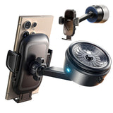 Suport auto Lisen A680 (YL0225010007), pentru Bord, Birou, Electric Ventuza, 360A° Rotatie, Clema Brat, 130mAh, negru