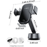 Suport auto Lisen A680 (YL0225010007), pentru Bord, Birou, Electric Ventuza, 360A° Rotatie, Clema Brat, 130mAh, negru