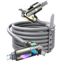 Cablu Lisen de date (YL0124110002), 4in1, USB/Type-C to Type-C/Lightning, Lumini RGB, 240W, 480Mbps, 2m, gri