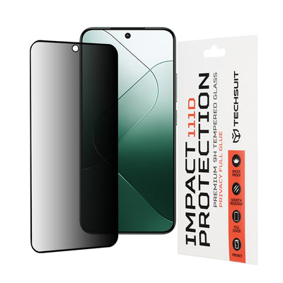 Folie de protectie pentru Xiaomi 14, Techsuit 111D Privacy Full Glue