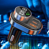Incarcator auto Proove cu Modulator FM (FMSL30110001), USB, Type-C, U-Disk, TF, Bluetooth 5.4, Incarcare rapida, 30W, negru