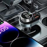 Incarcator auto Proove cu Modulator FM (FMSL30110001), USB, Type-C, U-Disk, TF, Bluetooth 5.4, Incarcare rapida, 30W, negru