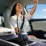 Incarcator auto Lisen (YL0224080017), 4in1, USB, Type-C, cu 2x Retractabil Cable, Afisaj LED, 96W, 12V=24V, negru