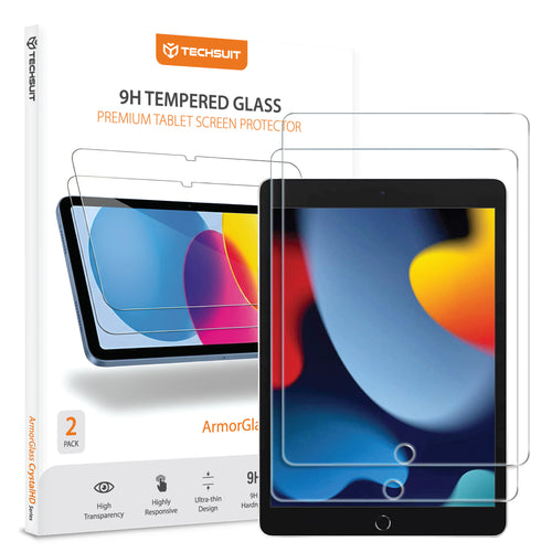Folie de protectie pentru iPad 8 10.2 (2020), Techsuit ArmorGlass CrystalHD (2 pack)
