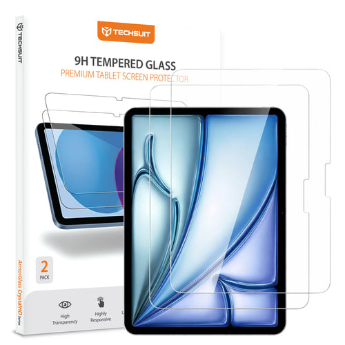 Folie de protectie pentru iPad Air 11 (2024), Techsuit ArmorGlass CrystalHD (2 pack)