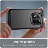 Husa pentru Xiaomi Redmi Note 15 4G, Techsuit Carbon Silicone, albastru