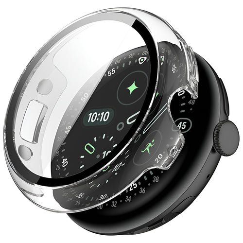 Husa smartwatch pentru Google Pixel Watch 4 45mm, Techsuit, transparenta
