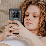 Husa pentru Xiaomi Redmi Note 15 Pro 5G, Techsuit Carbon Silicone, albastru