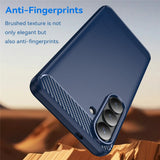 Husa pentru Samsung Galaxy S26 Plus, Techsuit Carbon Silicone, albastru