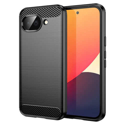 Husa pentru Google Pixel 10a, Techsuit Carbon Silicone, negru