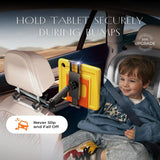 Suport auto Lisen (YL0423090004), pentru Headrest, 360A° Rotatie, Reglabil, pentru Telefon, Tablet up to 12.9, negru