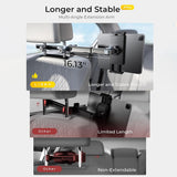 Suport auto Lisen (YL0423090004), pentru Headrest, 360A° Rotatie, Reglabil, pentru Telefon, Tablet up to 12.9, negru