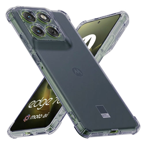 Husa pentru Motorola Edge 70, Techsuit Shockproof Clear Silicone, fumuriu