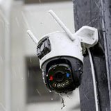 Camera de supraveghere Imou Outdoor Camera Cruiser Dual 2 PRO (IPC-S7XFP-8U0WED), 4+4MP, AI IMOU Sense, Wi-Fi 6, Dual IR, PT, Alarm, IP65, alb