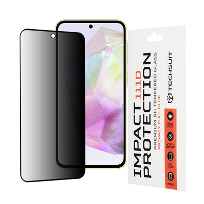Folie de protectie pentru Samsung Galaxy A35 5G, Techsuit 111D Privacy Full Glue