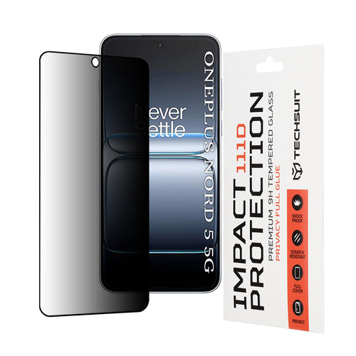 Folie de protectie pentru OnePlus Nord 5, Techsuit 111D Privacy Full Glue