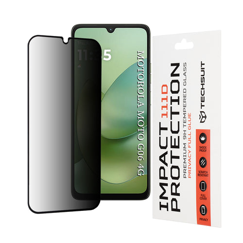 Folie de protectie pentru Motorola Moto G06, Techsuit 111D Privacy Full Glue