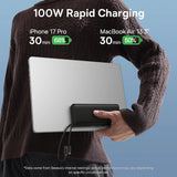 Baterie Externa Baseus Enerfill FC41 (E0028N03), Dual USB-C Cables, Incarcare Rapida, Afisaj Digital, 100W, 20000mAh