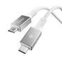 Cablu Spigen de date Essential EB10015CC (ACA10420), Incarcare rapida, Type-C, 100W, 5Gbps, E-Marker Chip, 1.5m, alb